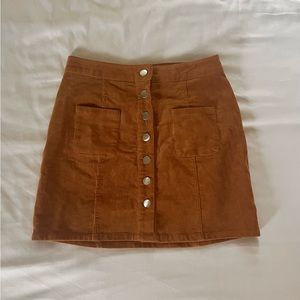 Orange Charlotte Russe Mini Skirt